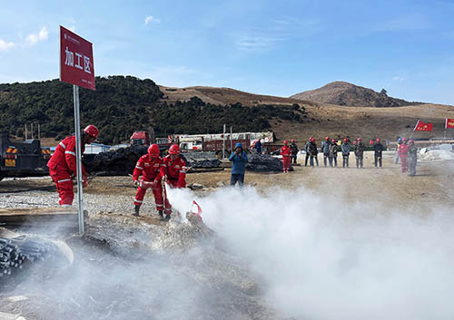 中國安能第二工程局四川涼山項目部開展防火、防汛、防地質(zhì)災(zāi)害綜合演練