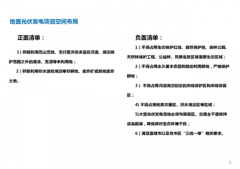 三類光伏定制負面清單！宣城市發(fā)布光伏發(fā)電項目空間布局專項規(guī)劃(2021-2035年)